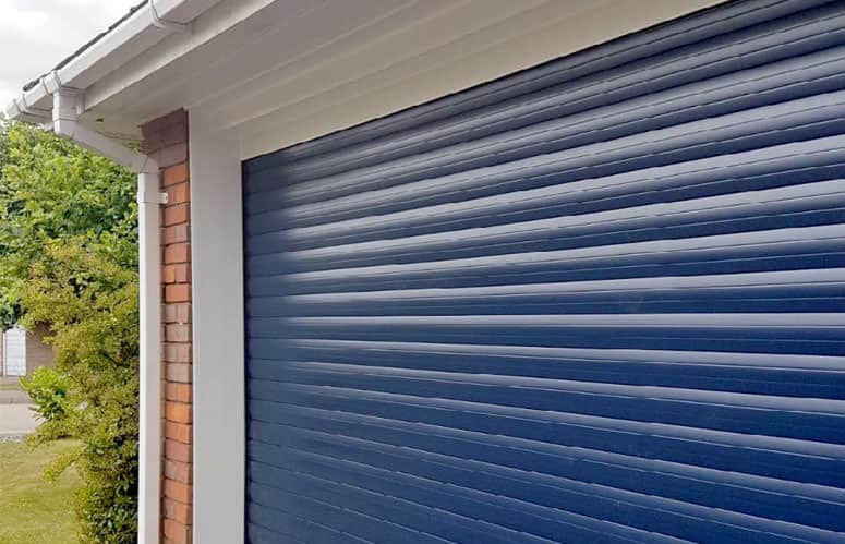 roller garage door colours - blue roller garage doors