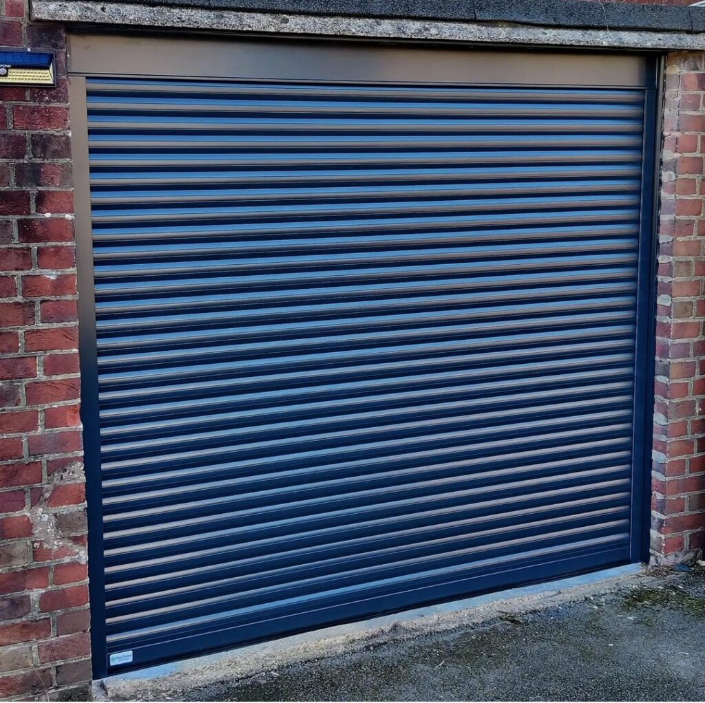 Sleek, Black Roller Garage Door